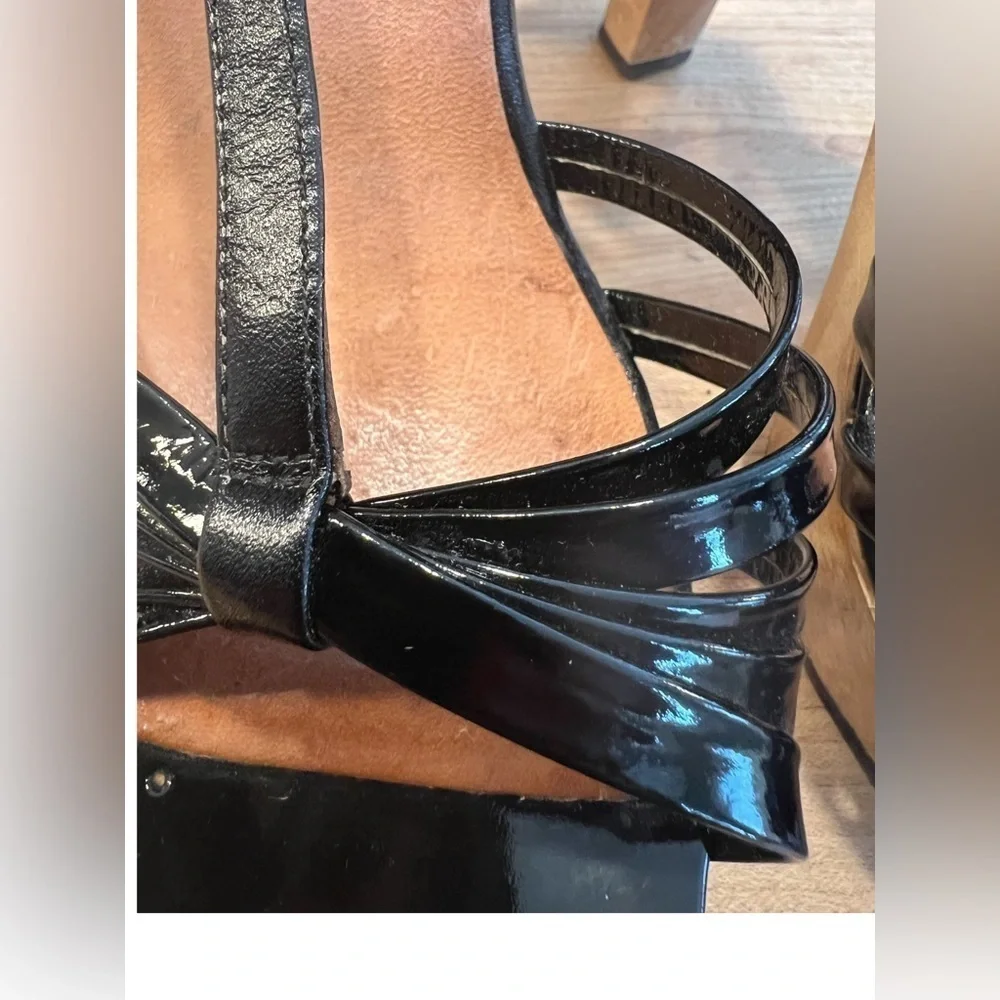 TEMPOS Vintage 1970s Strappy Heels Size 7 - Picture 2 of 9